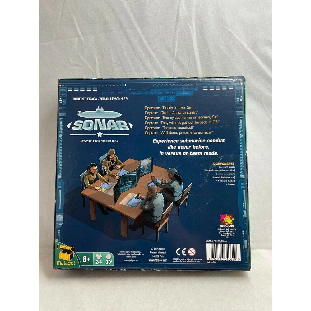 Sonar Board Game Matagot Roberto Fraga Yohan Lemonnier